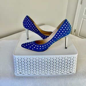 New Blue Studded Women's Heels